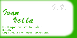 ivan vella business card